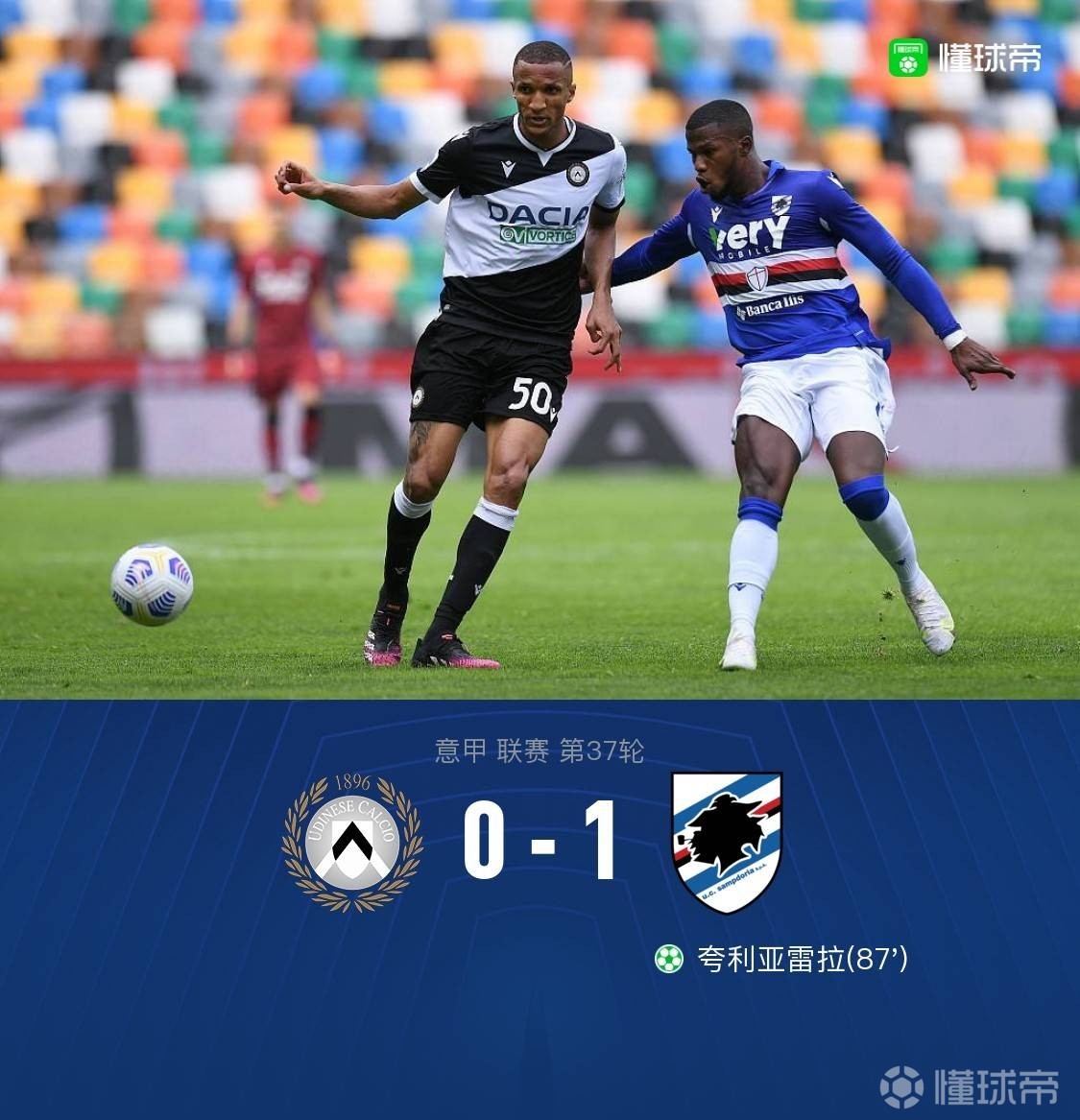 萨拉维亚打入制胜球,帮助热那亚逆转击败桑普多利亚的简单介绍 萨拉维亚打入制胜球,帮助热那亚逆转击败桑普多利亚的简单介绍